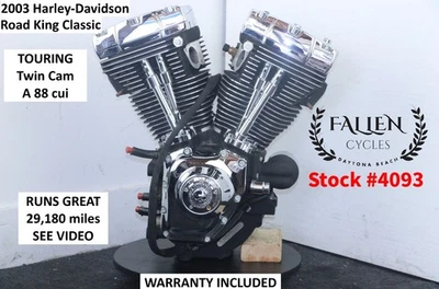 2003 Harley Touring Twin Cam A 88 Engine Motor Assembly 29K VIDEO WARRANTY #4093 - Image 1 of 4