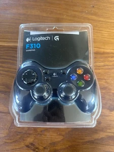 Logitech F310 Wired Gamepad - Controller Console Like Layout, PC, Grey/Blue BNIB - Picture 1 of 5