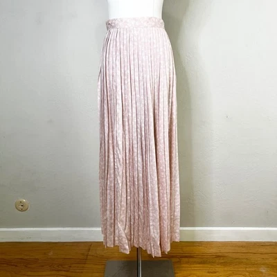 Винтажная плиссированная макси-юбка Jones New York с розовым цветочным узором размер 8 вискоза коттеджкор - Изображение 1 из 4
