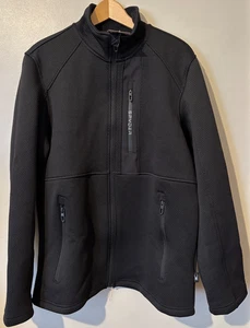 Chaqueta Spyder EE. UU. Para Hombres Cremallera Completa Bolsillos con Cremallera Texturizada Forrada Mediana Nueva con Etiquetas Negra - Imagen 1 de 7