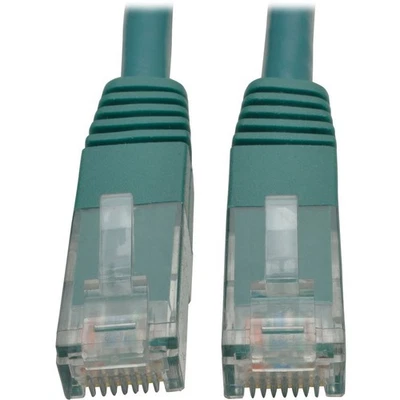 Tripp Lite Cat6 Cat5e Gigabit Molded Patch Cable RJ45 M/M 550MHz Green 6ft - Image 1 of 4