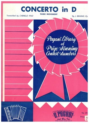 CONCIERTO EN D (3er Movimiento) POR CARMELO PINO *16 páginas - ACORDEÓN SOLO PARTITURAS NOS Foto 1 de 2