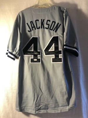 Reggie Jackson Signed Autographed Mr October Stitched Jersey JSA - Image 1 of 4
