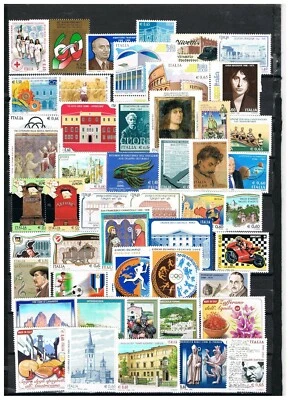 ITALIA AÑO 2008 AÑO COMPLETO 66 SELLOS +1 HOJAS MINIATURA SIN MONTAR COMO NUEVO  Foto 1 de 2