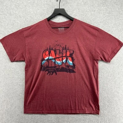 Marmot T Shirt Adult Size XL Red Short Sleeve Graphic California Logo Spell Out - Image 1 of 4