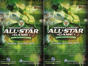 Midwest League 2012 MWL Juego de Estrellas Programa SGA Sano Lindor Syndergaard Cantidad - Imagen 1 de 1