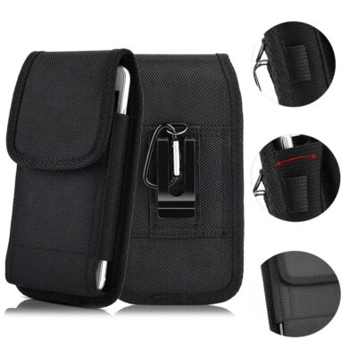 Vertical Cell Phone Holster Pouch Wallet Case With Belt Clip For iPhone Samsung - Image 1 of 4
