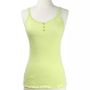 No Boundaries Damen hellgrün gerippt 100 % Baumwolle Tanktop Größe Junior 11-13 - Bild 1 von 5