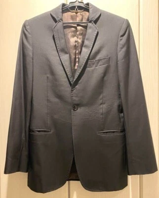 DOLCE & GABBANA на заказ Куртка Пальто размер 44 мужской черный хлопок Италии сделано - Изображение 1 из 4