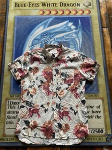 Neu ohne Etikett Modern Amusement Pac Sun Floral Blume Knopfleiste Hemd Herren XL Surf Skate - Bild 1 von 7