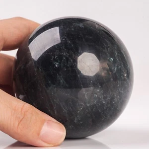715g75mm Large Blue Apatite Sphere Crystal Ball Natural Quartz Healing Chakra - Picture 1 of 12