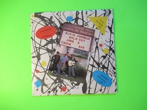 ELVIS COSTELLO - live at hollywood high 7" 45 PROMO PIC SLEEVE - Picture 1 of 2