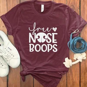 FREE NOSE BOOPS T-SHIRT - Picture 1 of 57