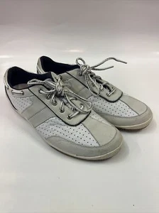 Sperry Top Sider Boat Shoes 9.5M Womens 9753450 White & Blue - Picture 1 of 6