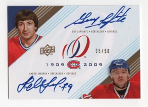 2008-09 Canadiens Centennial Guy Lapointe/Markov tintas dobles/50 Dual-Ga 95138 - Imagen 1 de 2