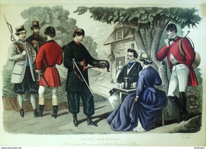 Gravur Musée des Modes 1864 Nr. 08 - Bild 1 von 1