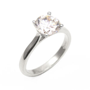 Engagement Ring Diamond unique Solitaire Platinum 950 Fully UK Hallmarked