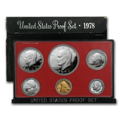 1978 Proof Set - 6 Coin Set Cover