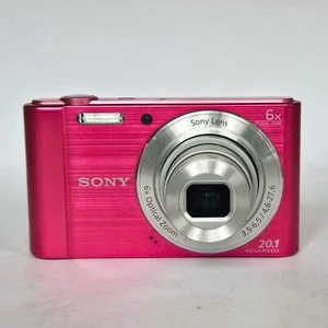 Sony Cyber-Shot DSC-W810 20.1MP Digital Camera Pink 6x battery no charger no mem - Picture 1 of 12