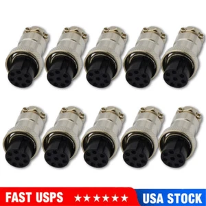 10x 8Pin Microphone connector CB Radio coax cable Female Mic Plug in Electronics - Zdjęcie 1 z 8