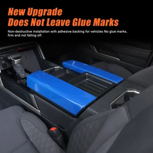 ABS Blue	Armrest Box TrimFor Toyota Tundra/Sequoia 2022-24  Handrest Panel Cover - Picture 1 of 12