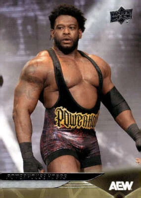 Powerhouse Hobbs 2025 Upper Deck AEW #45 Wrestling ID:135704 - Image 1 of 2