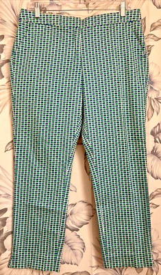 XOXO Natalie Junior's Green/Blue Stretch Pants Size 13/14 (34"x26") Pre-Owned - Image 1 of 4
