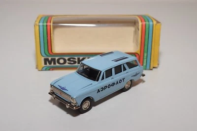 B AUTO RUSSA URSS CCCP NOVOEXPORT A4 MOSKVITCH 427 BLU AEROFLOT VNMIB RARA - Immagine 1 di 4