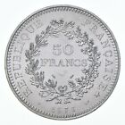 SILVER - HUGE - 1976 France 50 Francs - World Silver Coin *883