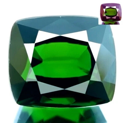 1,96 карата БЕЗУПРЕЧНЫЙ НАТУРАЛЬНЫЙ ХРОМ ТУРМАЛИН 5A + ЗЕЛЕНАЯ ПОДУШКА ИДЕАЛЬНАЯ ОГРАНКА ДРАГОЦЕННЫЙ КАМЕНЬ! - Изображение 1 из 4