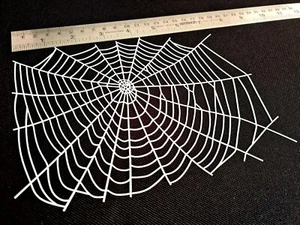 Spider COBWEB Halloween Airbrush Stencils Face Body Paint Web Party Texture - Picture 1 of 3