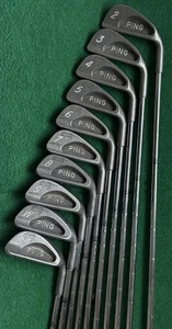 Ping Karsten 1 Irons (2-SW / ZZ Lite Steel shafts / Red dot)..VINTAGE..MUST SELL - Picture 1 of 5