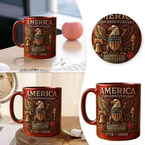 U.S. Army 250th Anniversary Commemorative Mug, Guarding Eagle - Flag Logo 2025 - Picture 1 of 10