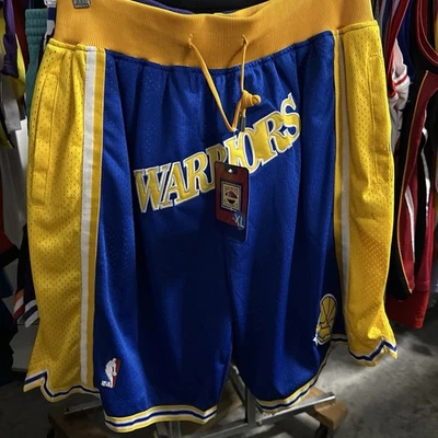 Pantalones Cortos Golden State Warriors Liga de Verano Retro Azul Amarillo Dorado Talla XL Foto 1 de 4