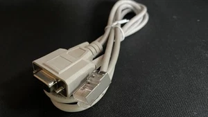 RS232 DB9 9-Pin Serial Port Male to RJ45 Cat5 Ethernet LAN Network 1m Cable NEW - Afbeelding 1 van 3
