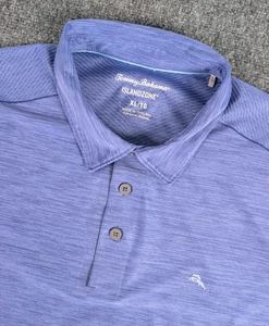 Camisa Polo Tommy Bahama Islandzone Palm Coast Para Hombre XL Púrpura Rendimiento - Imagen 1 de 8