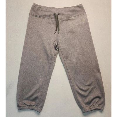 The North Face Womens Medium Charcoal Capri Sweatpant Soft Fleece Lined Joggers  - Image 1 of 4