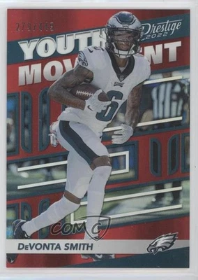 2022 Panini Prestige Youth Movement Xtra Points Red /449 Devonta Smith #YM-3 - Image 1 of 2
