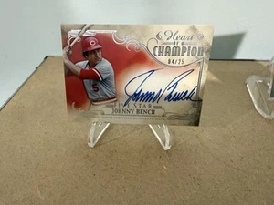 2016 Topps Five Star Johnny Bench Auto /25 Heart Of A Champion FSCH-JB HOF REDS - Picture 1 of 2