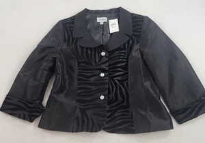 Nicolette Sakko Blazer Damen Gr. 14 schwarz 3 Knöpfe Stretch - Bild 1 von 12