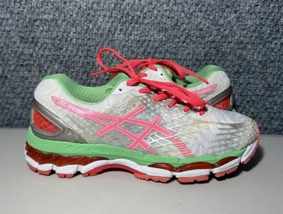Asics Zapatos Gel Nimbus 17 Tenis Blanco T557N Correr Cordones Malla Para Mujer Talla 7 Foto 1 de 4