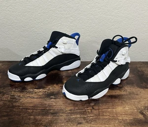 New Nike Jordan 6 Rings (GS) White/Game Royal-Black 323419-142 Size 6.5Y - Picture 1 of 9
