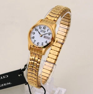 Reloj Pulsera Citizen EW3152-95A Damas Corso Tono Dorado Eco-Drive Día Fecha - Imagen 1 de 3
