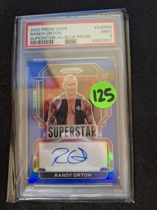 RANDY ORTON PSA 9 MINT 2022 PANINI PRIZM WWE SUPERSTAR AUTOGRAPH BLUE # 35/49 - Picture 1 of 5