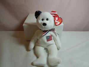 Ty Beanie Baby America White Ty Store 9/11 Memorial Bear 2002 - Bild 1 von 3