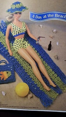 Annie's FASHION Doll A Day At The Beach CROCHET Pattern - Image 1 of 4