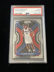 2020 Panini Prizm Tyrese Maxey Rookie PSA 10 #256