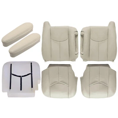 For 2003 2004 2005 2006 Chevy Tahoe Suburban Front Replacement Seat Cover Tan - Image 1 of 4