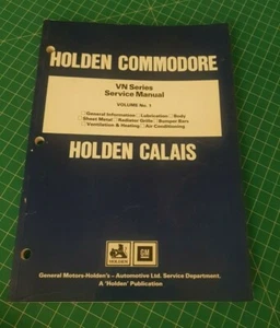 Holden GMH Genuine Service Manual - Vol 1 Body, A/C, Rad, HSV Calais V8 VN VG VQ - Picture 1 of 3