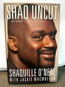 SHAQ " UNCUT MY STORY " LAKERS BASKETBALL SIGNED BOOK WITH PHOTO PROOF - Picture 1 of 4